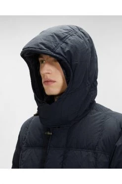 C.P. Company Winterjassen Flatt Nylon Down Jacket Blue -C.P. Company Winkel 72d6752e9647a9492442029df3861f28