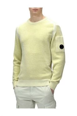 C.P. Company Truien & Vesten Round-neck Knitwear Yellow -C.P. Company Winkel 731260fea69241a5aa5fe6890631e25b