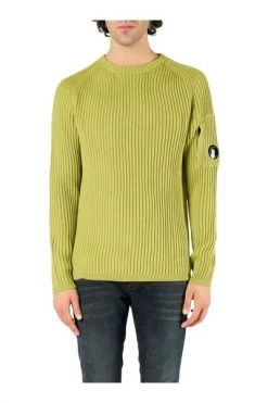 C.P. Company Truien & Vesten Round-neck Knitwear Green -C.P. Company Winkel 7443e98122d76ac5b4b425dd7c9aaca4