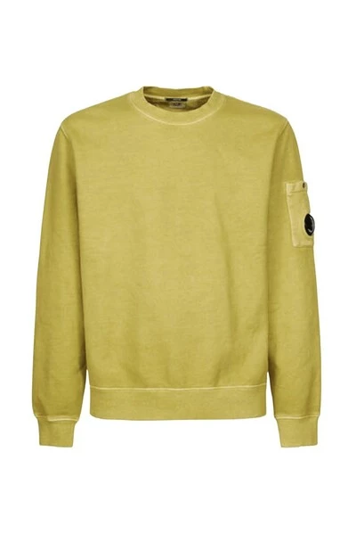 C.P. Company Hoodies & Sweatvesten Chenille Plain Jumper Yellow 4 C.P. Company Hoodies & Sweatvesten Chenille Plain Jumper Yellow - Afbeelding 4
