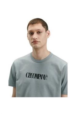 C.P. Company T-SHIRTS SHORT SLEEVE MERCERIZED Gray -C.P. Company Winkel 770568bedd328a952d9557c242fc41c3