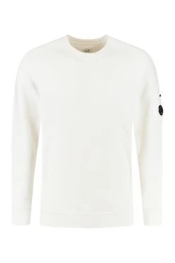 C.P. Company Hoodies & Sweatvesten Logo Patch Sweatshirt White