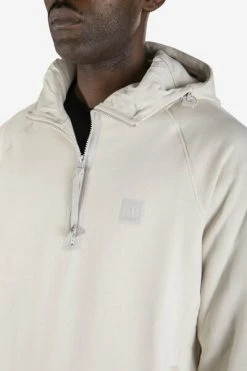 C.P. Company Hoodies & Sweatvesten Metropolis Series Diagonal Raised Fleece Half Zip Hoodie Beige -C.P. Company Winkel 854b94aef82e12653c5804ed28235506