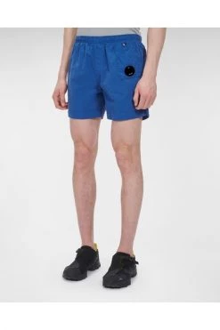 C.P. Company Badmode Flatt Nylon Beach Shorts Blue