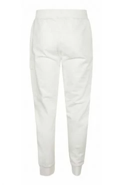 C.P. Company Diagonal Raised Fleece Sweatpants White