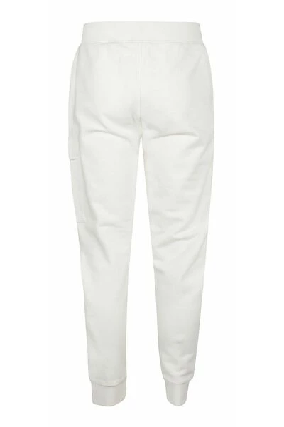 C.P. Company Diagonal Raised Fleece Sweatpants White 1 C.P. Company Diagonal Raised Fleece Sweatpants White
