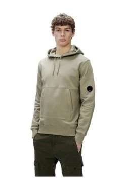 C.P. Company Hoodies & Sweatvesten Diagonal Raised Fleece Arm Lens Popover Hoody Beige -C.P. Company Winkel 8e44cf4fcd07c05bb4d44e19f61cc3ba