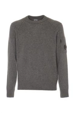 C.P. Company Truien & Vesten Round-neck Knitwear Gray -C.P. Company Winkel 8f08025adb3fd7286f0e2e912c5b6006