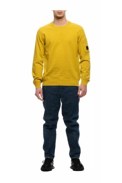 C.P. Company Hoodies & Sweatvesten Cotton Crepe Crew Neck Knit Yellow 1 C.P. Company Hoodies & Sweatvesten Cotton Crepe Crew Neck Knit Yellow