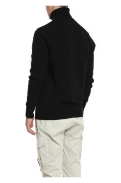 C.P. Company Truien & Vesten Lambswool Turtle Neck Sweater Black -C.P. Company Winkel 9316935507b5952999a3f9b0a55aa77a