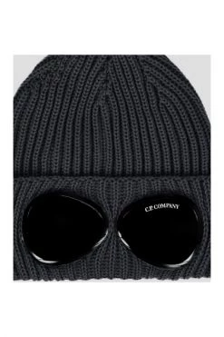 C.P. Company Hoeden Extra Fine Merino Wool Goggle Beanie Gray -C.P. Company Winkel 93ee11410af30ca31e5e7a3676a62da6