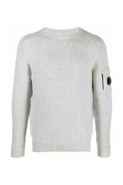C.P. Company Truien & Vesten Round-neck Knitwear Gray -C.P. Company Winkel 961ff7ddded5e2acc6cfee00a33a9c54