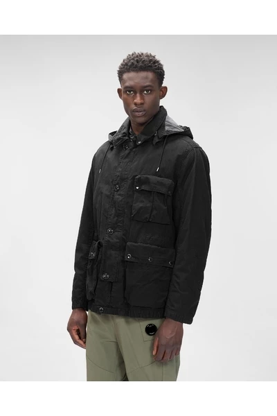 C.P. Company Zomerjassen Chrome-R Detachable Goggle Overshirt Black 3 C.P. Company Zomerjassen Chrome-R Detachable Goggle Overshirt Black - Afbeelding 3