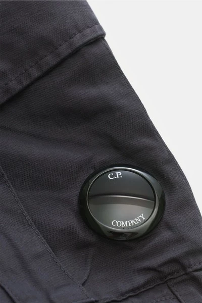 C.P. Company Korte Broeken Linen Cargo Shorts Black 2 C.P. Company Korte Broeken Linen Cargo Shorts Black - Afbeelding 2