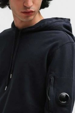 C.P. Company Hoodies & Sweatvesten Light Fleece Pullover Hoodie Black -C.P. Company Winkel 9cca5da5da46462dc11f138bc37fb9f2