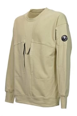 C.P. Company Hoodies & Sweatvesten Double Zip Double Round Sweatshirt Beige