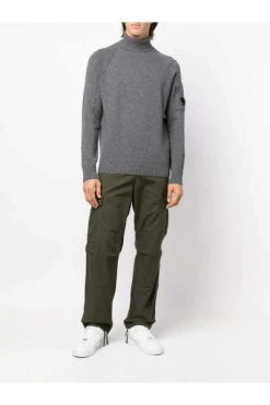 C.P. Company Truien & Vesten Roll Neck Jumper Gray -C.P. Company Winkel a61086a08874e25fd499816b79a418b2