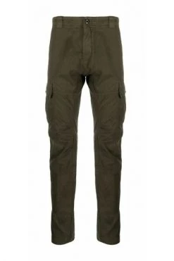 C.P. Company Broeken Straight Trousers Green