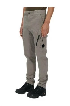 C.P. Company Broeken Stretch Sateen Cargo Pants Gray -C.P. Company Winkel ae8071bc6c3a347a5c1af85480451d4e