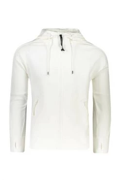 C.P. Company Hoodies & Sweatvesten Diagonal Raised Fleece Goggle Hoodie White