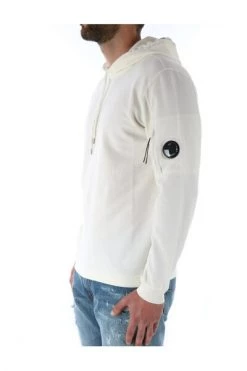 C.P. Company Hoodies & Sweatvesten Light Fleece Pullover Hoodie White -C.P. Company Winkel afcf86fc4c8cbdc0fac5df84acb4fafb