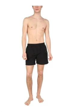 C.P. Company Badmode Swimsuit With Iconic Lens Black