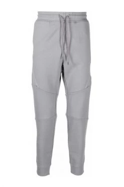 C.P. Company Diagonal Raised Fleece Tapered Sweatpants Gray