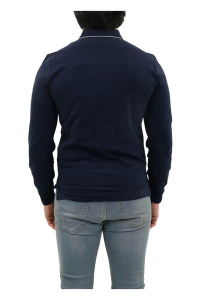 C.P. Company Polo's Polo - Long Sleeve Blue 3 C.P. Company Polo's Polo - Long Sleeve Blue - Afbeelding 3