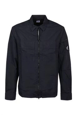 C.P. Company Zomerjassen TAYLON L ZIPPED SHIRT Blue