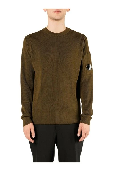 C.P. Company Truien & Vesten Round-neck Knitwear Green 2 C.P. Company Truien & Vesten Round-neck Knitwear Green - Afbeelding 2