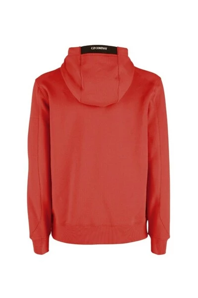 C.P. Company Hoodies & Sweatvesten Diagonal Raised Fleece Arm Lens Popover Hoody Red 3 C.P. Company Hoodies & Sweatvesten Diagonal Raised Fleece Arm Lens Popover Hoody Red - Afbeelding 3