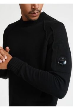 C.P. Company Truien & Vesten JERSEY CREWNECK Black -C.P. Company Winkel b3d74b9ba99ccb3ac14af5dc3bcd3c03