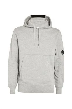 C.P. Company Hoodies & Sweatvesten Diagonal Raised Pullover Hoodie Gray