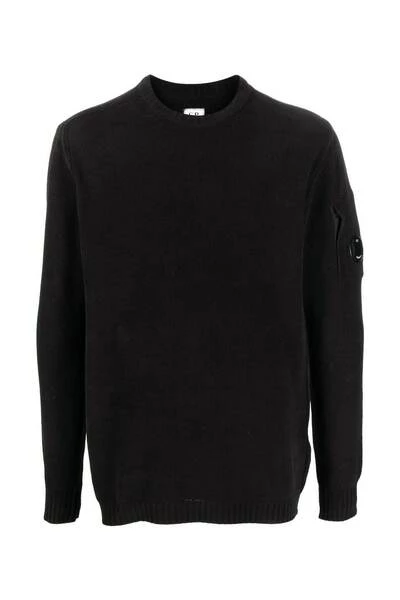 C.P. Company Truien & Vesten Round-neck Knitwear Black 2 C.P. Company Truien & Vesten Round-neck Knitwear Black - Afbeelding 2