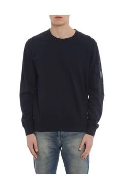 C.P. Company Hoodies & Sweatvesten Lightweight Knit Crew Neck Total Eclipse Blue