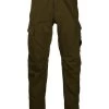 C.P. Company Broeken Cargo Pocket Trousers Green