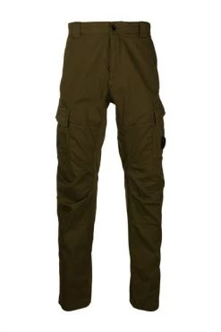 C.P. Company Broeken Cargo Pocket Trousers Green