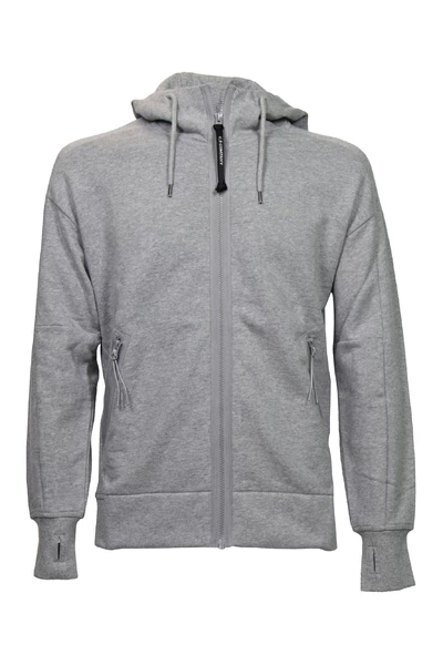 C.P. Company Hoodies & Sweatvesten Diagonal Raised Fleece Goggle Hoodie Gray 1 C.P. Company Hoodies & Sweatvesten Diagonal Raised Fleece Goggle Hoodie Gray