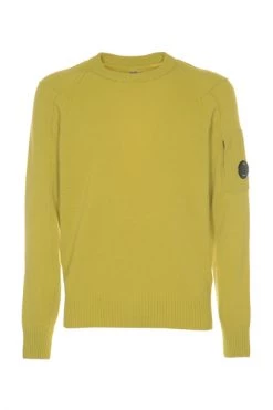 C.P. Company Truien & Vesten Round-neck Knitwear Yellow -C.P. Company Winkel b7e9354171ae2d4c160c01de332c1f9e