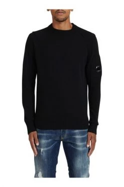 C.P. Company Truien & Vesten JERSEY CREWNECK Black -C.P. Company Winkel b7ef0b5b168b01530765c316a888807b