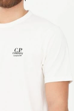C.P. Company Shirts T-SHIRT BLANCO ROTO White
