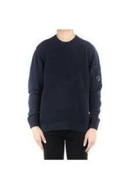 C.P. Company Truien & Vesten Round-neck Knitwear Blue