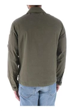 C.P. Company Zomerjassen Microreps Diamond Peach Jacket Green