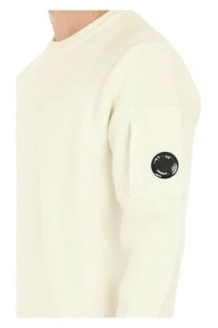 C.P. Company Truien & Vesten Round-neck Knitwear White