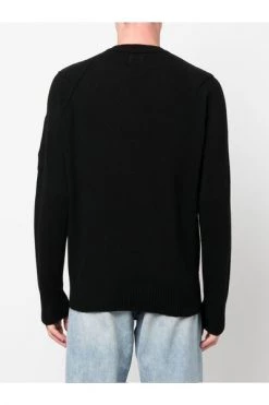 C.P. Company Truien & Vesten Round-neck Knitwear Black