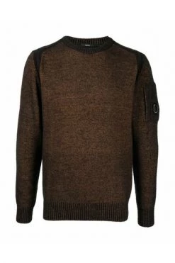 C.P. Company Truien & Vesten Round-neck Knitwear Brown