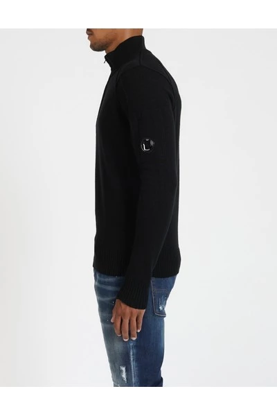 C.P. Company Truien & Vesten JERSEY ZIP Black 2 C.P. Company Truien & Vesten JERSEY ZIP Black - Afbeelding 2