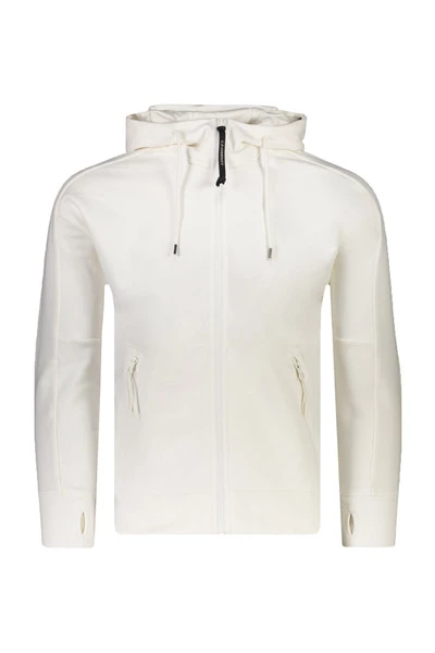 Hoodies & Sweatvesten C.p. Company Vest Wit White 1 Hoodies & Sweatvesten C.p. Company Vest Wit White