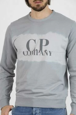 C.P. Company Hoodies & Sweatvesten Light Fleece Tie-Dye Logo Sweatshirt Gray -C.P. Company Winkel c473fa480f88c73fbad79b6d320617a6