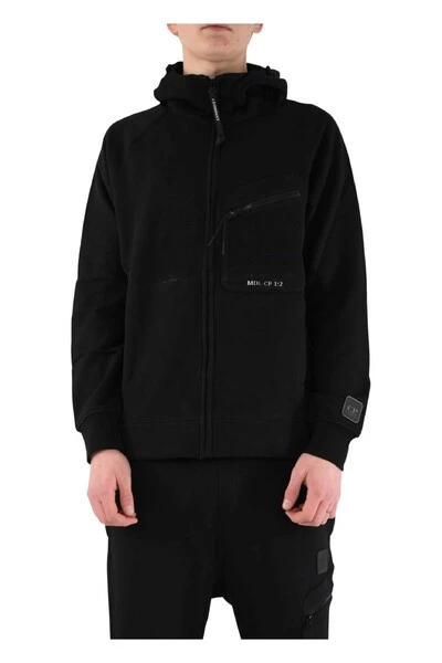 C.P. Company Hoodies & Sweatvesten Chest-Pocket Zipped Sweatshirt Black 2 C.P. Company Hoodies & Sweatvesten Chest-Pocket Zipped Sweatshirt Black - Afbeelding 2